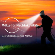 Laden Sie das Bild in den Galerie-Viewer, Abziehbar LED Stirnlampe Beanie Mütze