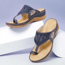 Laden Sie das Bild in den Galerie-Viewer, STICKEREI KOMFY WEDGES SANDALEN