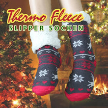 Laden Sie das Bild in den Galerie-Viewer, Thermo Fleece Super Weiche Slipper Socken