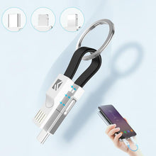 Laden Sie das Bild in den Galerie-Viewer, 3-in-1 Keychain Ladekabel