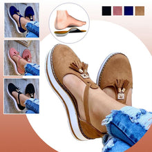 Laden Sie das Bild in den Galerie-Viewer, Damen Fransen Plattform Mary Jane Flat Schuhe