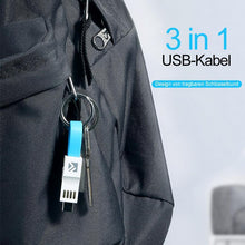 Laden Sie das Bild in den Galerie-Viewer, 3-in-1 Keychain Ladekabel