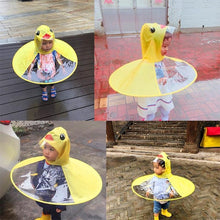 Laden Sie das Bild in den Galerie-Viewer, Kleine gelbe Ente UFO-Regenmantel