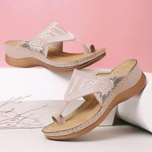 Laden Sie das Bild in den Galerie-Viewer, STICKEREI KOMFY WEDGES SANDALEN