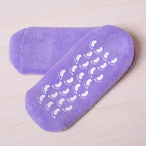 Feuchtigkeitsspendende Socken mit Gelfutter für die Fußpflege